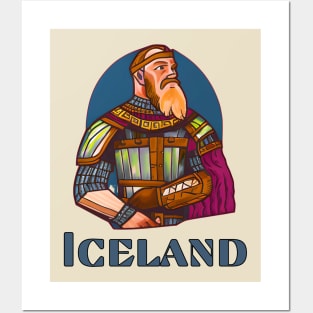 Iceland Viking Posters and Art